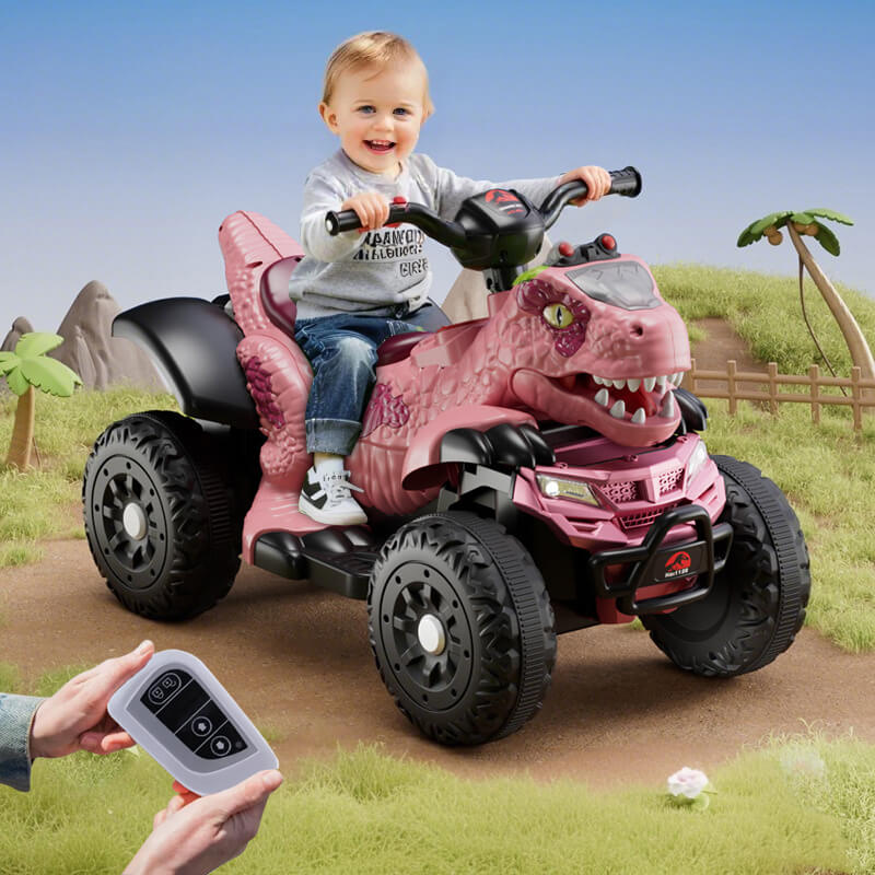 Remote 6V Ride-on Dinosaur Toddler Electric Ride On Car Parental ATV with Remote Control - Image 2