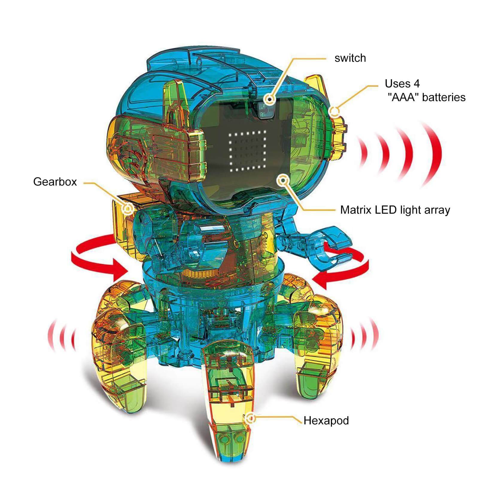 DIY Remote Control Intelligent Robot Programable Bluetoot Educational Induction Robotic - Image 2