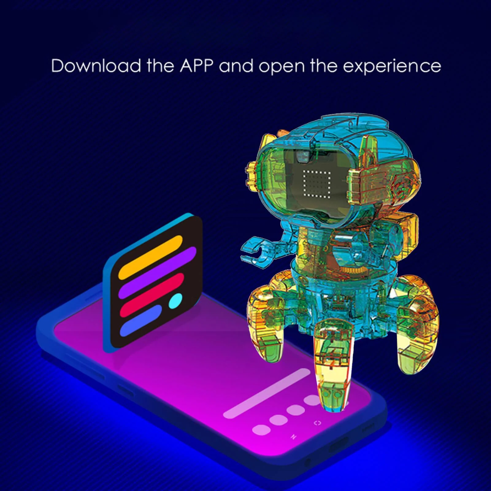 DIY Remote Control Intelligent Robot Programable Bluetoot Educational Induction Robotic - Image 4