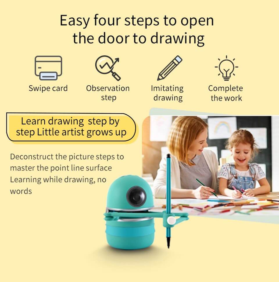 Drawing Robot Educational Automatic Recognition Robot For Painting Learning Art Training - Image 3