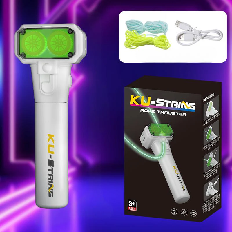 Electric Rope Launcher 118inch Luminous Rope Charging Fidget Toys Outdoor Toy - Image 8