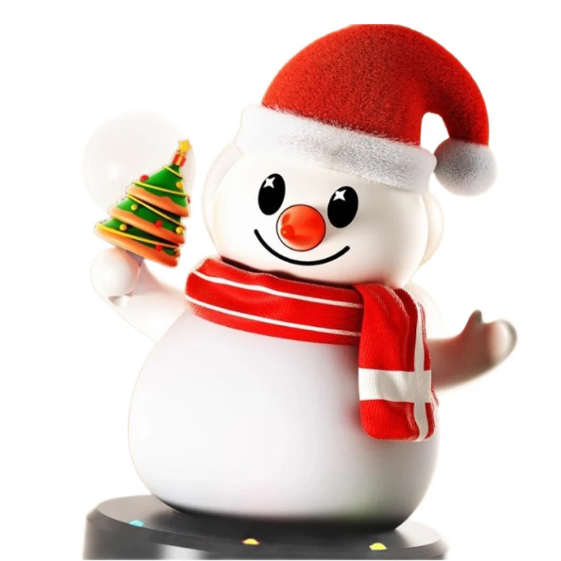 Electric Snowman Toy Silicone Swing Snowman Sing and Record Learning to Talk Toy with Light Music - Image 9