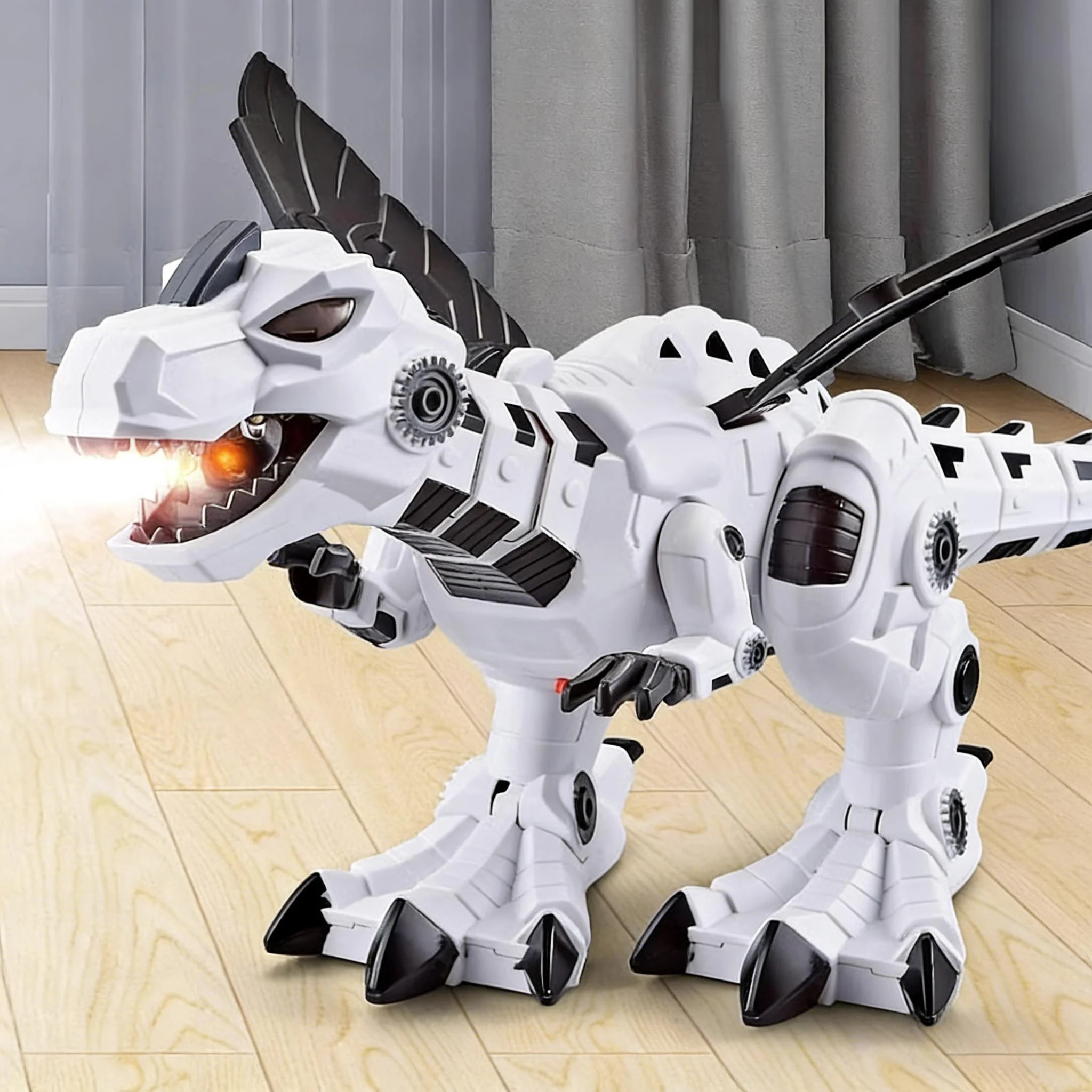 Mechanical Walking Dinosaur Battery Powered T-Rex with Mist Spray and Sound Effects - Image 8