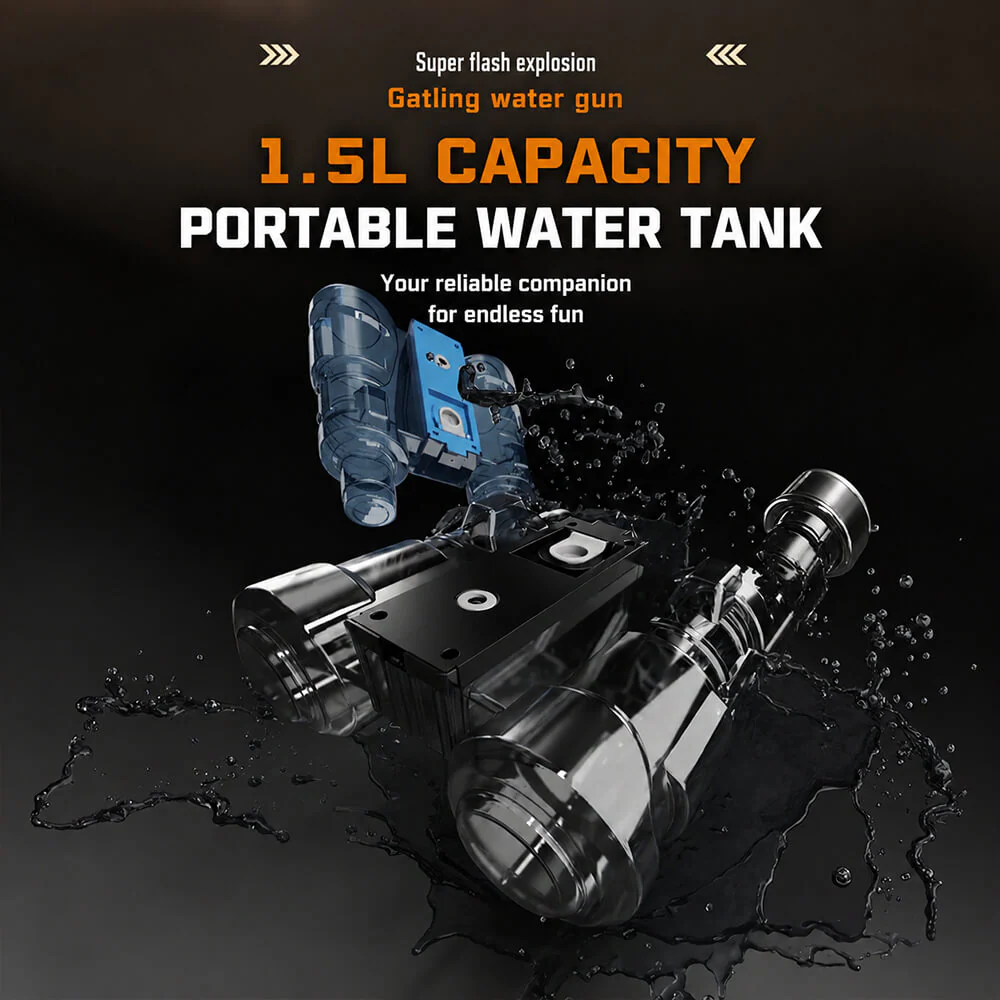 Electric Water Gun with Mist Effect and LED Lights 32.8FT Long Range Water Gun Summer Outdoor Toys For Kids and Adults - Image 7