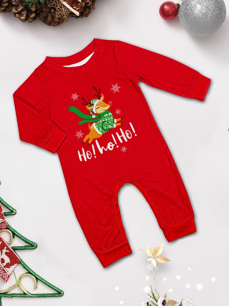 Family Christmas Pajamas Red Tops Pants Xmas Jammies for Kids Adults - Image 15