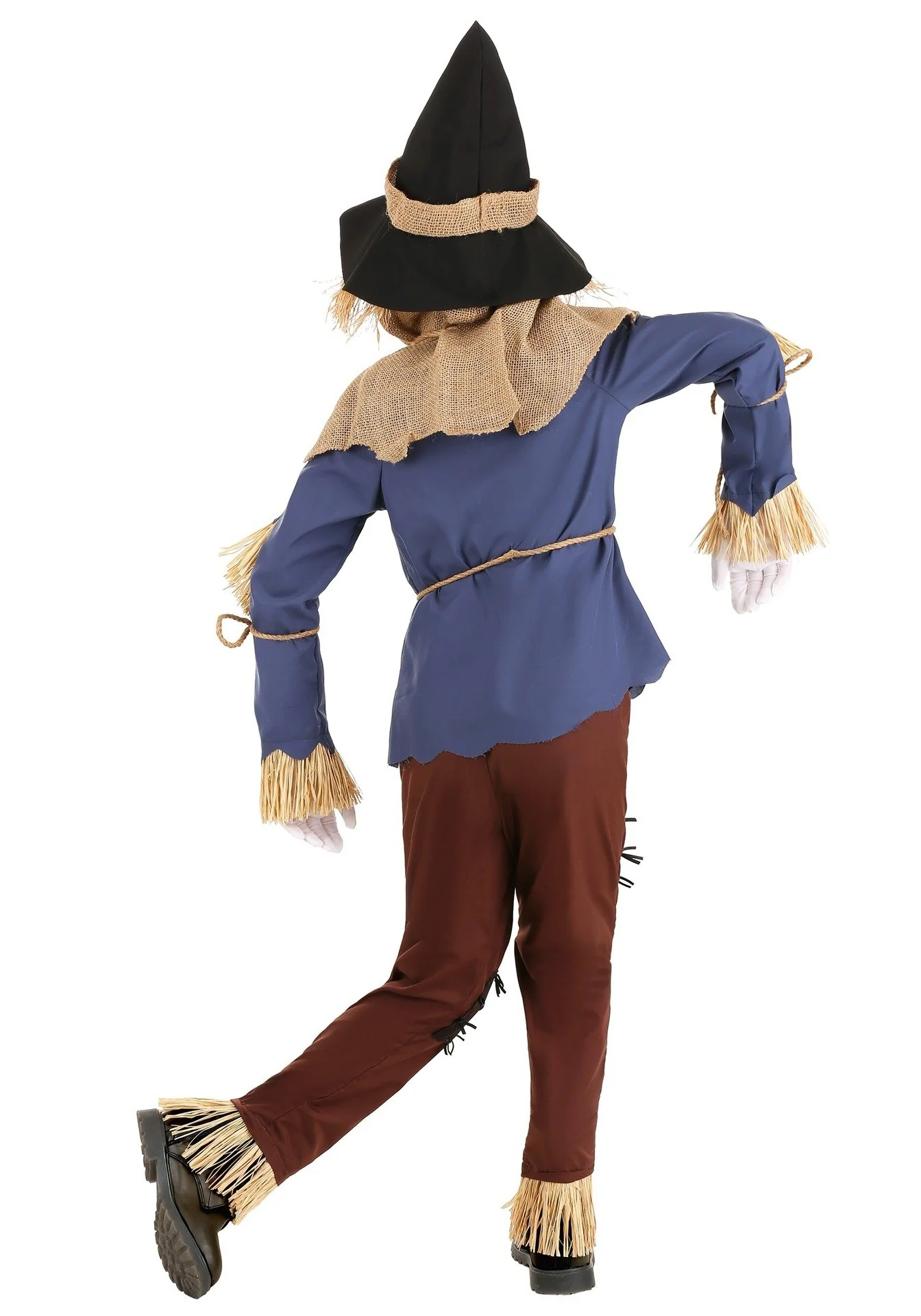 Family Matching Scarecrow Costume Female Male Boys Girls Strawman Halloween Party Dress Up Outfit - Image 6