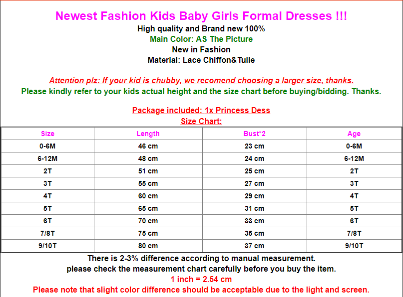 Fashion Girls Lace Wedding Pageant Formal Dress Bow Sequin Gown Dresses 1-10T - Image 10
