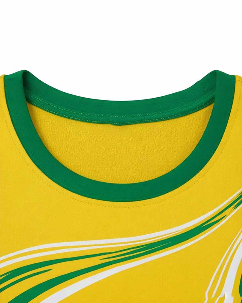 Female Brazil Jersey Yellow Crop Top Sporty Short Sleeve Shirt for Stadium Support Sports Fan Parties - Image 7