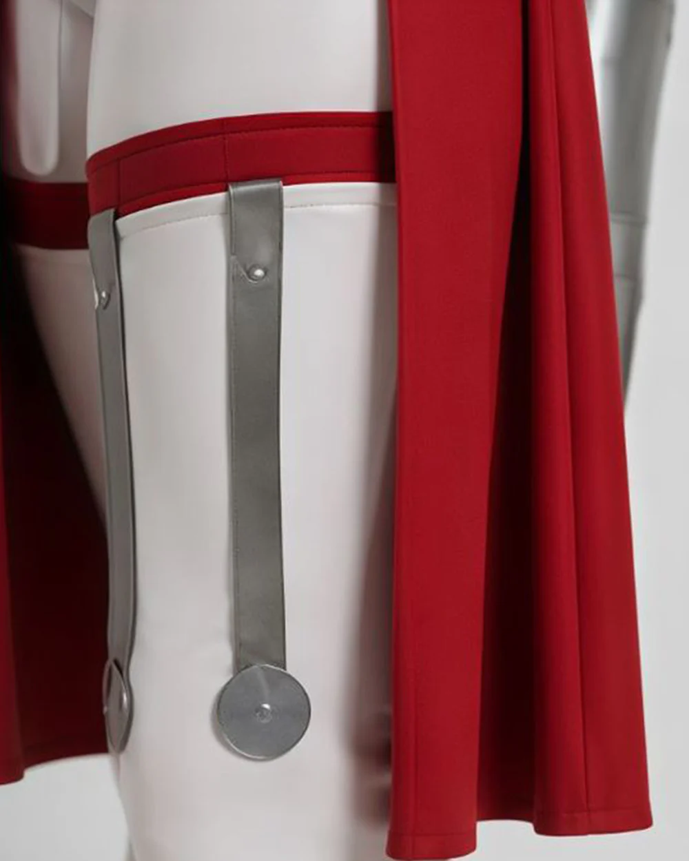 Female White and Red Superhero Uniform Alien Warrior Battle Suit for Comic Con Exhibition - Image 17