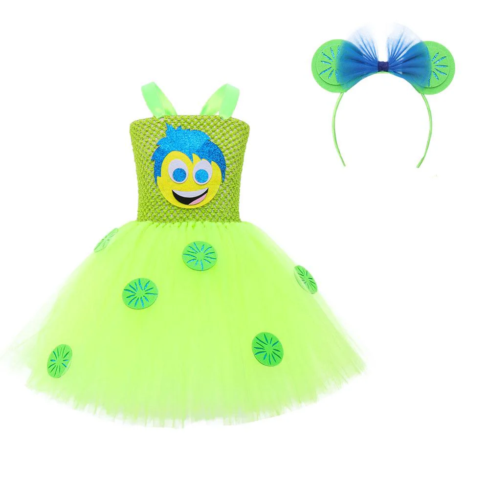 Girl Inside Joy Dress Out Cute Yellow Halloween Costume with Hair Band 2pcs Suit - Image 6