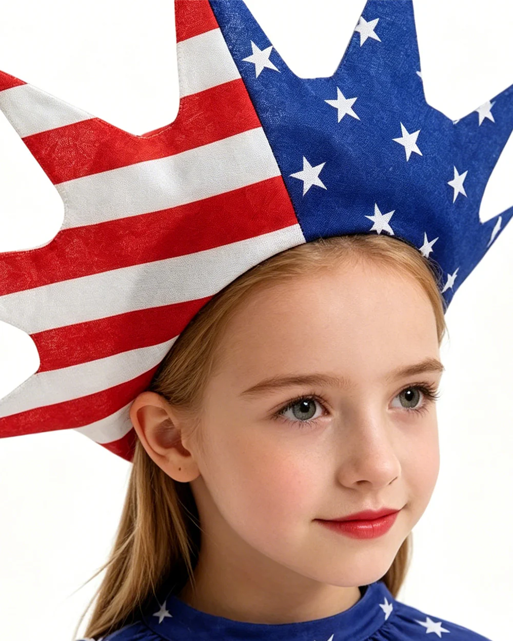 Girls 4th of July Blue Dress Sash and Headband Full Set for Independence Day Parades - Image 10