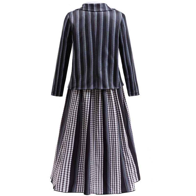 Girls Black Gothic Costume Dark Mystery Cosplay Suit for Halloween Dress Up - Image 3