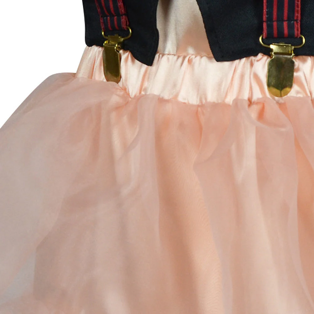 2024 Movie IF Blossom Costume Kids Pink Butterfly Dress 6pcs Full Set Shirt Vest Skirt and Accessories - Image 7