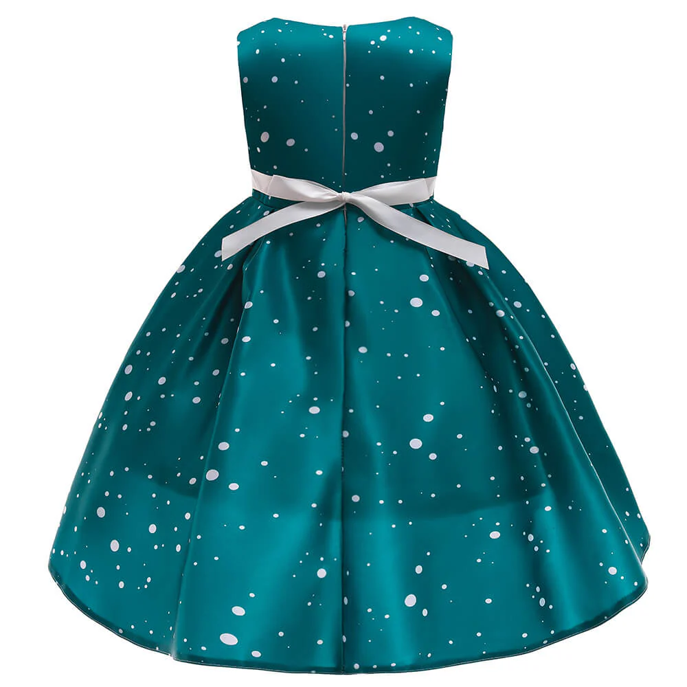 Girls Christmas Dress A Line Princess Party Dress Christmas Costume for Kids 3-8 Years - Image 11