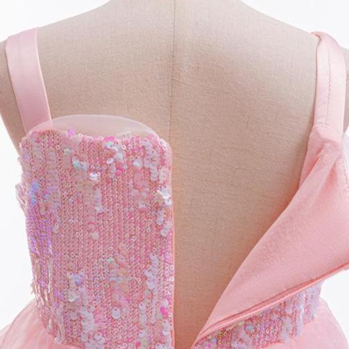 Kids Glinda Dress Pink Glinda Cosplay Costume for Girls 4-12 Years Old - Image 11