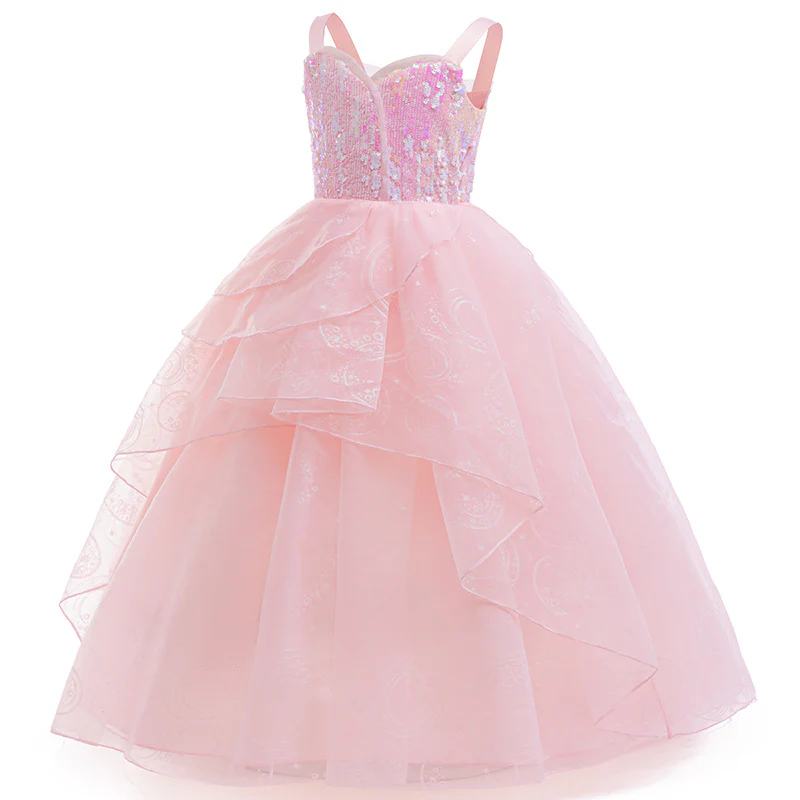 Kids Glinda Dress Pink Glinda Cosplay Costume for Girls 4-12 Years Old - Image 6