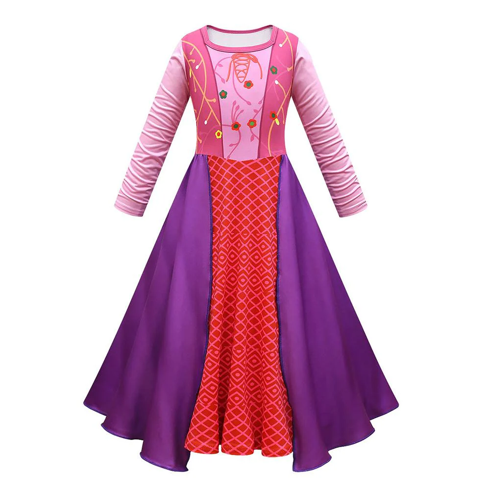Sarah Sanderson Costume Halloween Witch Cosplay Suit Hocus Pocus Sanderson Sister Outfit - Image 2