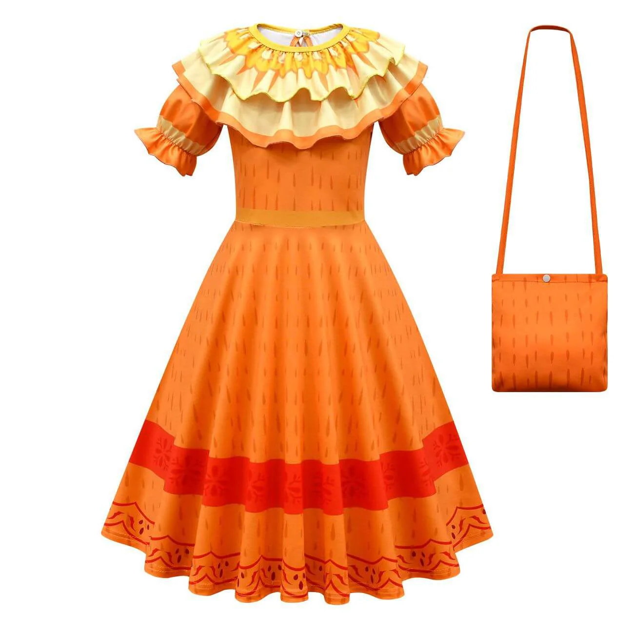 Girls Pepa Dress Fancy Madrigal Family Party Cosplay Outfit for Kids Party Costume - Image 3