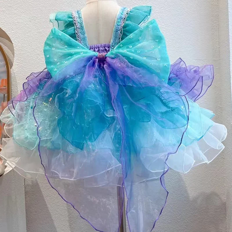 Girls Mermaid Dress Princess Ball Gown Lolita Dress for Birthday Party and Pageant - Image 7