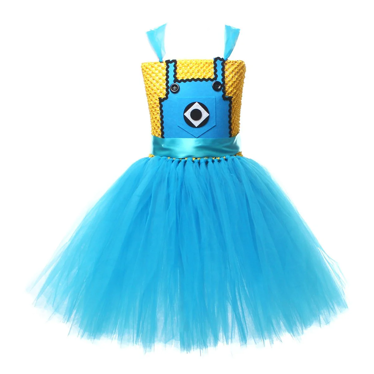 Girls Dress Halloween Cosplay Costume and Goggles Kids Birthday Party Outfit - Image 5