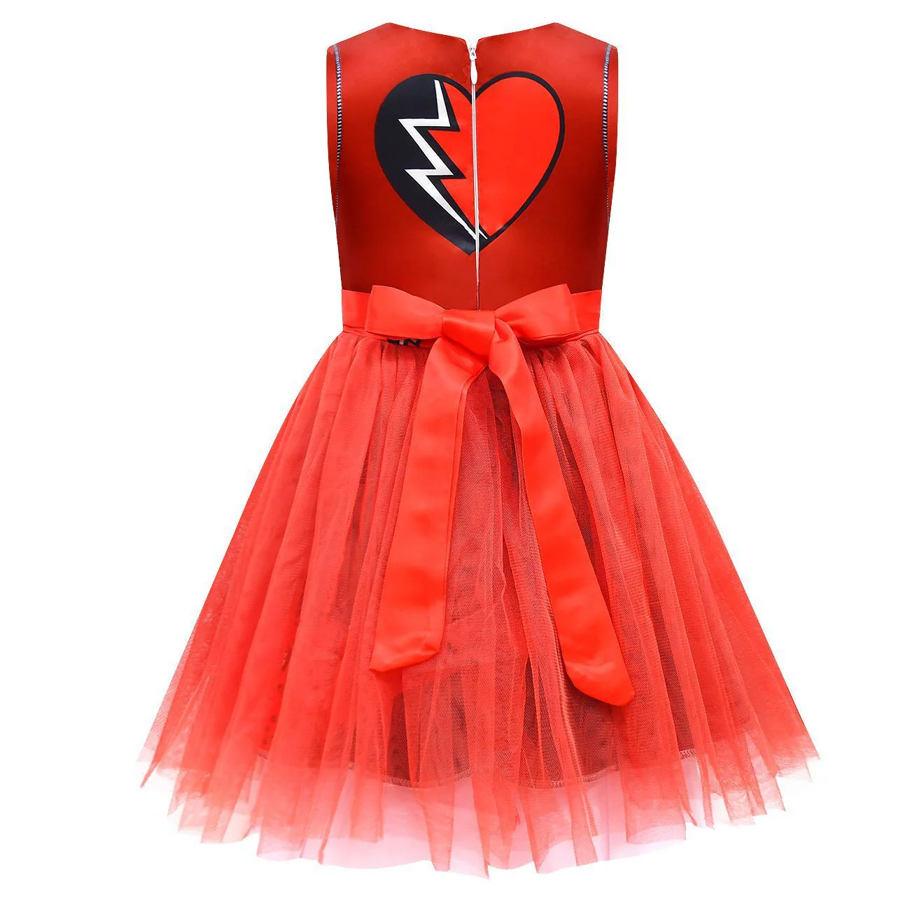 Kids Princess Red Costume Halloween Party Dress Up Outfit - Image 6