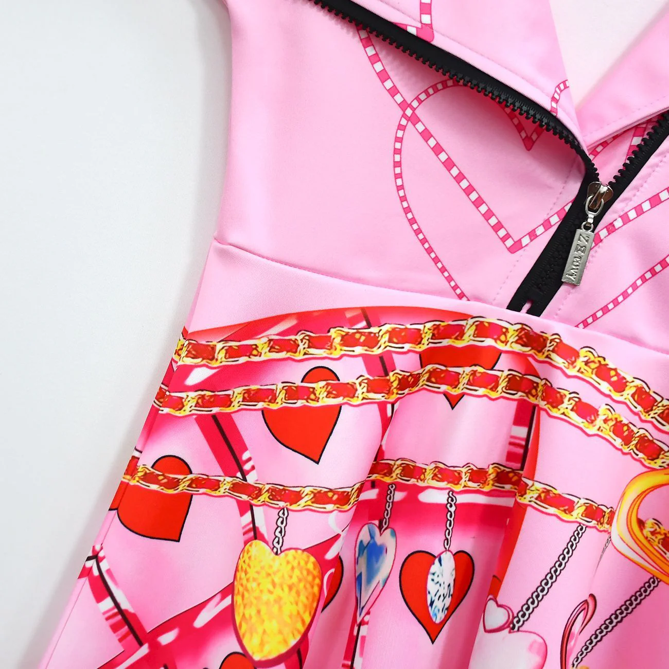 Girls Queen Of Hearts Costume Bridget Pink Dress Pants and Wig for Halloween Carnival - Image 13