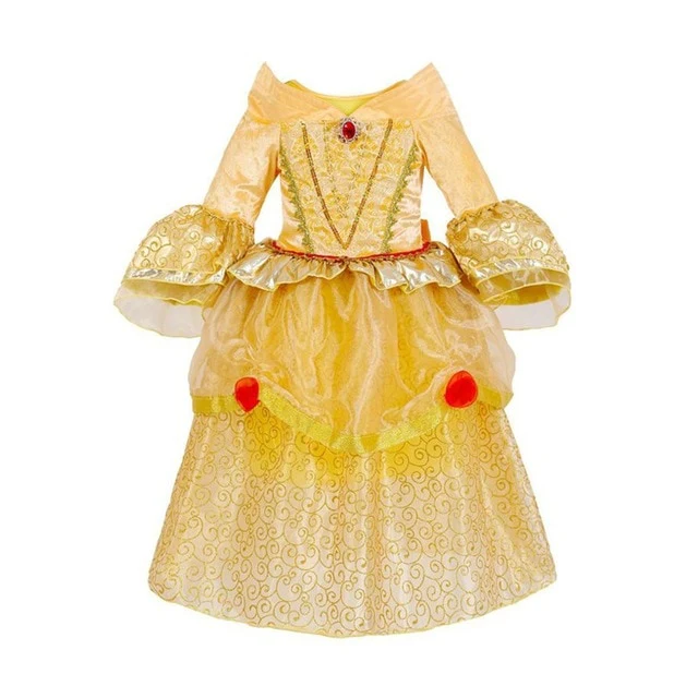 Classic Princess Belle Dress Cosplay Costume Halloween Party Dress Up - Image 5