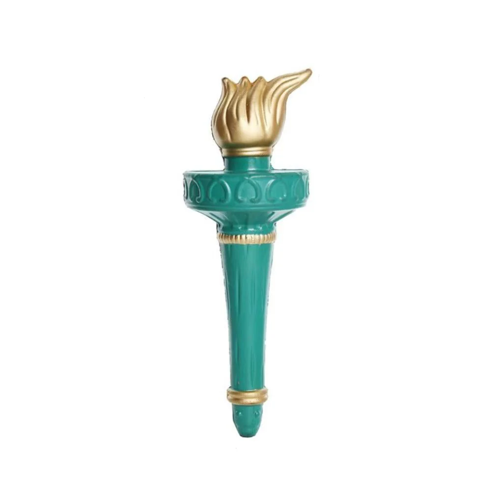 Girls Statue of Liberty Outfit Mint Green Dress with Crown Headband Sash Set for Patriotic 4th of July Parades - Image 9