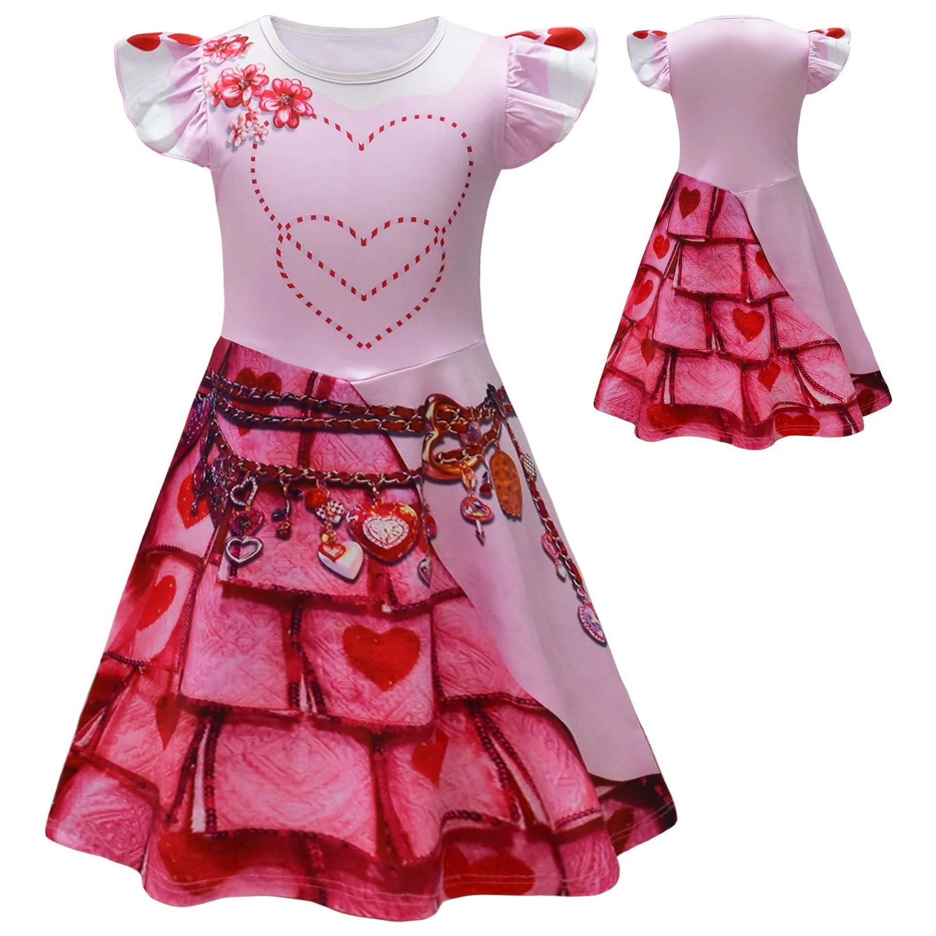 The Bridget Costume Pink Dress Princess The Queen of Hearts Costume - Image 10