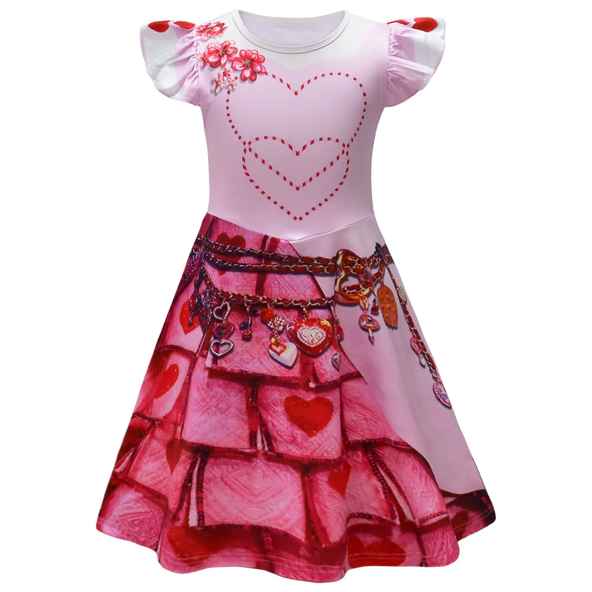 The Bridget Costume Pink Dress Princess The Queen of Hearts Costume - Image 4