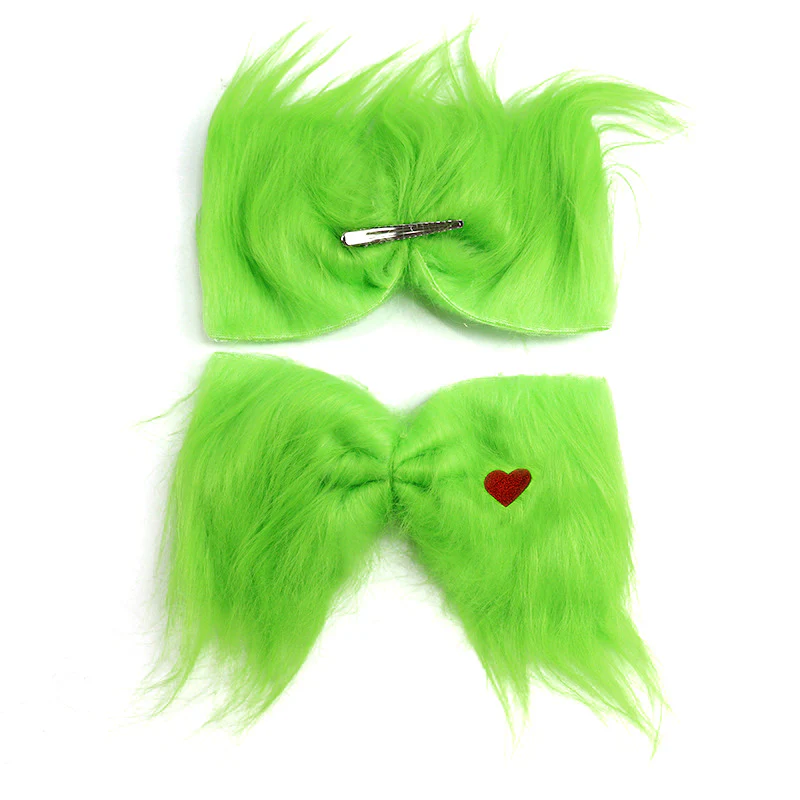 Girls Xmas Costume Green Dress Scarf with Warmers Full Set Perfect Christmas Gift - Image 8