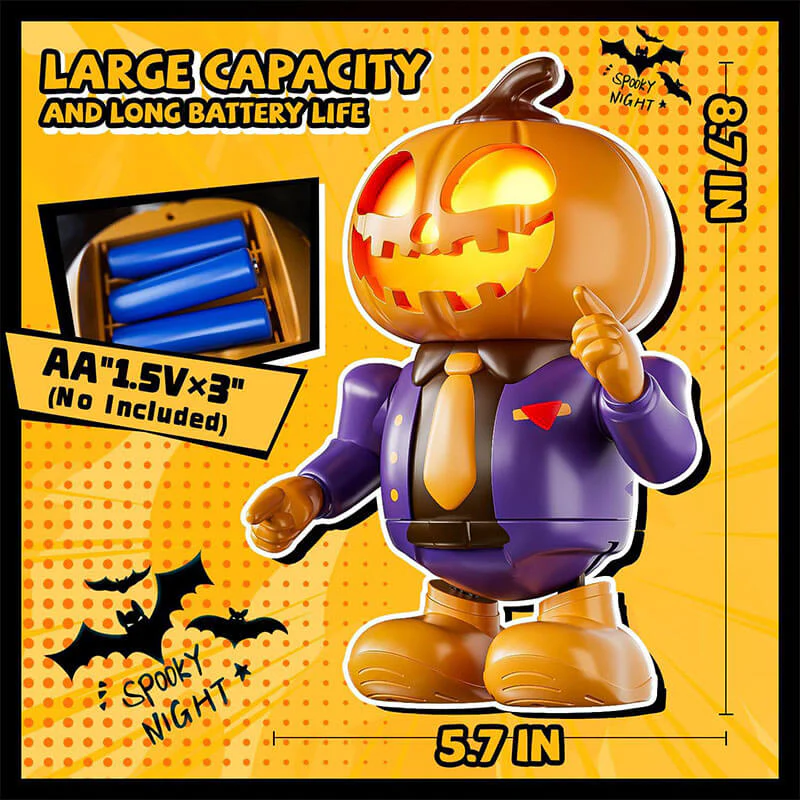 Funny Dancing Robot Kids Skeleton Pumpkin Prank Robot Halloween Gift Toys - Image 7