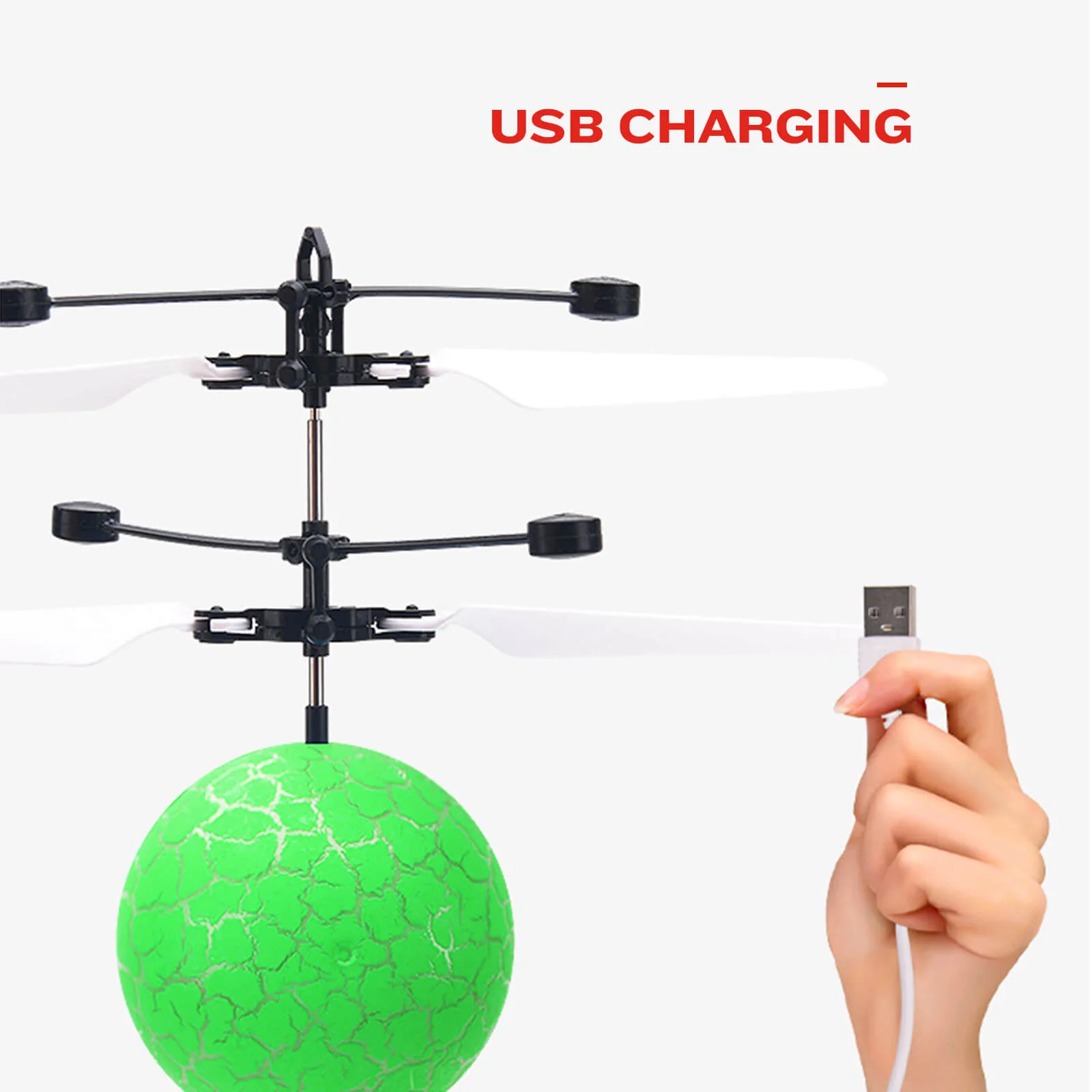 Hands Free Mini Drone Fancy Crystal Flying Ball LED Light RC Drone Induction Aircraft Toys - Image 9