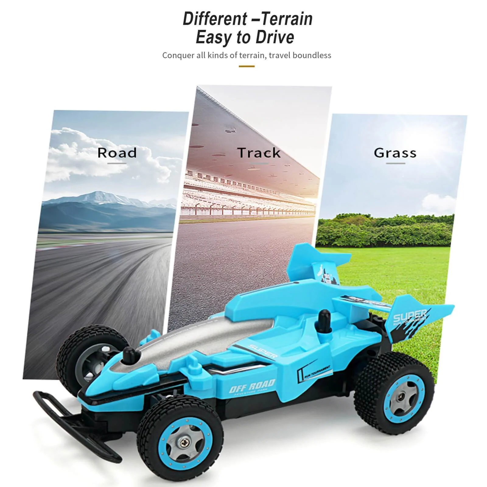 High Speed 1:20 Remote Control Car Off-road Fast Outdoor RC Toy Gift for Kids - Image 3