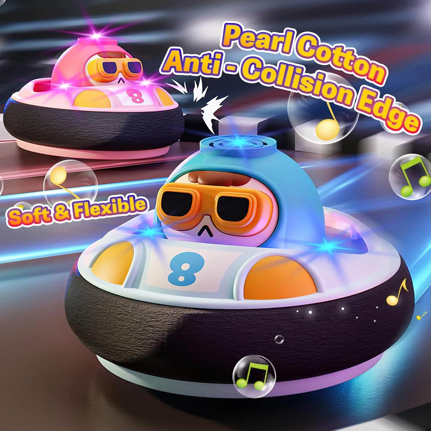 Hover Soccer Ball Indoor Floating Soccer Game Toy with LED Light and Music Interactive Family Game for Kids Aged 3+ - Image 3