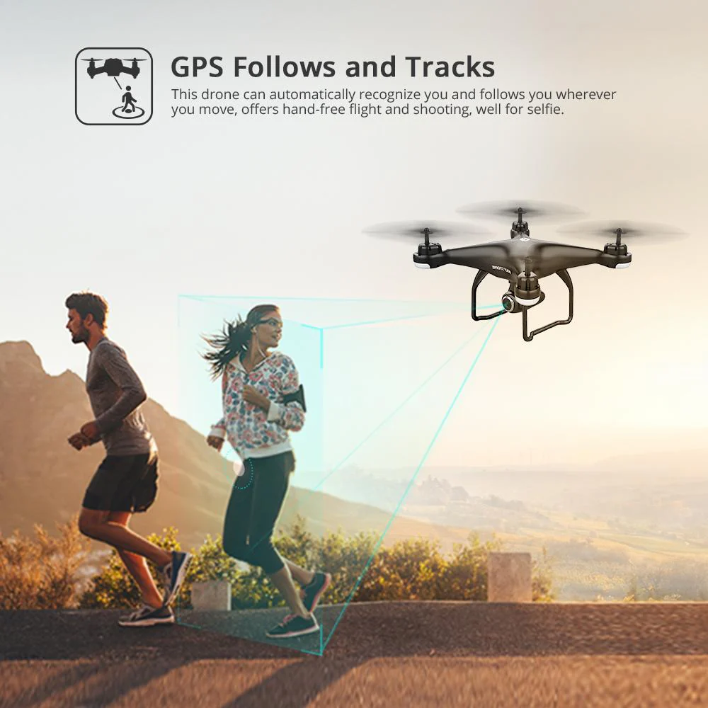 HS120D Drone 1080P 2K Full HD Camera Follow Me GPS FPV Remote Control Quadcopter - Image 9