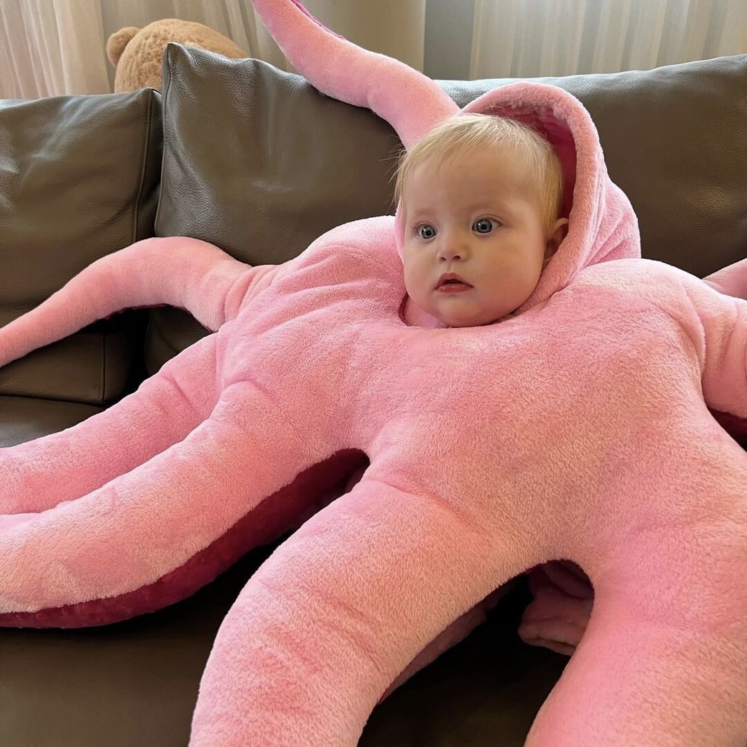 Cute Baby Octopus Costume Giant Wearable Infant Octopus Costume Stuffed Animal Costume - Image 2