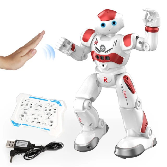 Intelligent Early Education Remote Control Robot Puzzle Boy Children's Toy Gesture Induction USB Charging - Image 3
