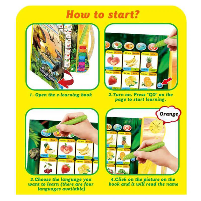 Interactive Dinosaur Sound Book with Realistic Dinosaur Roars Gift for Little Dino Lovers - Image 5