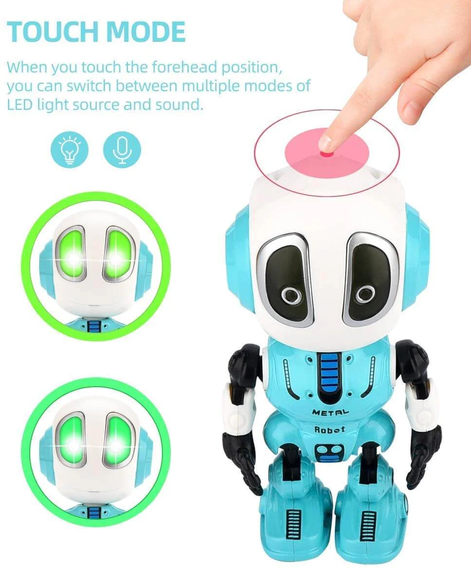 Interactive Voice Robot Intelligent Recording Alloy Gesture Touch Talking Robot Mini Electronic Doll - Image 6