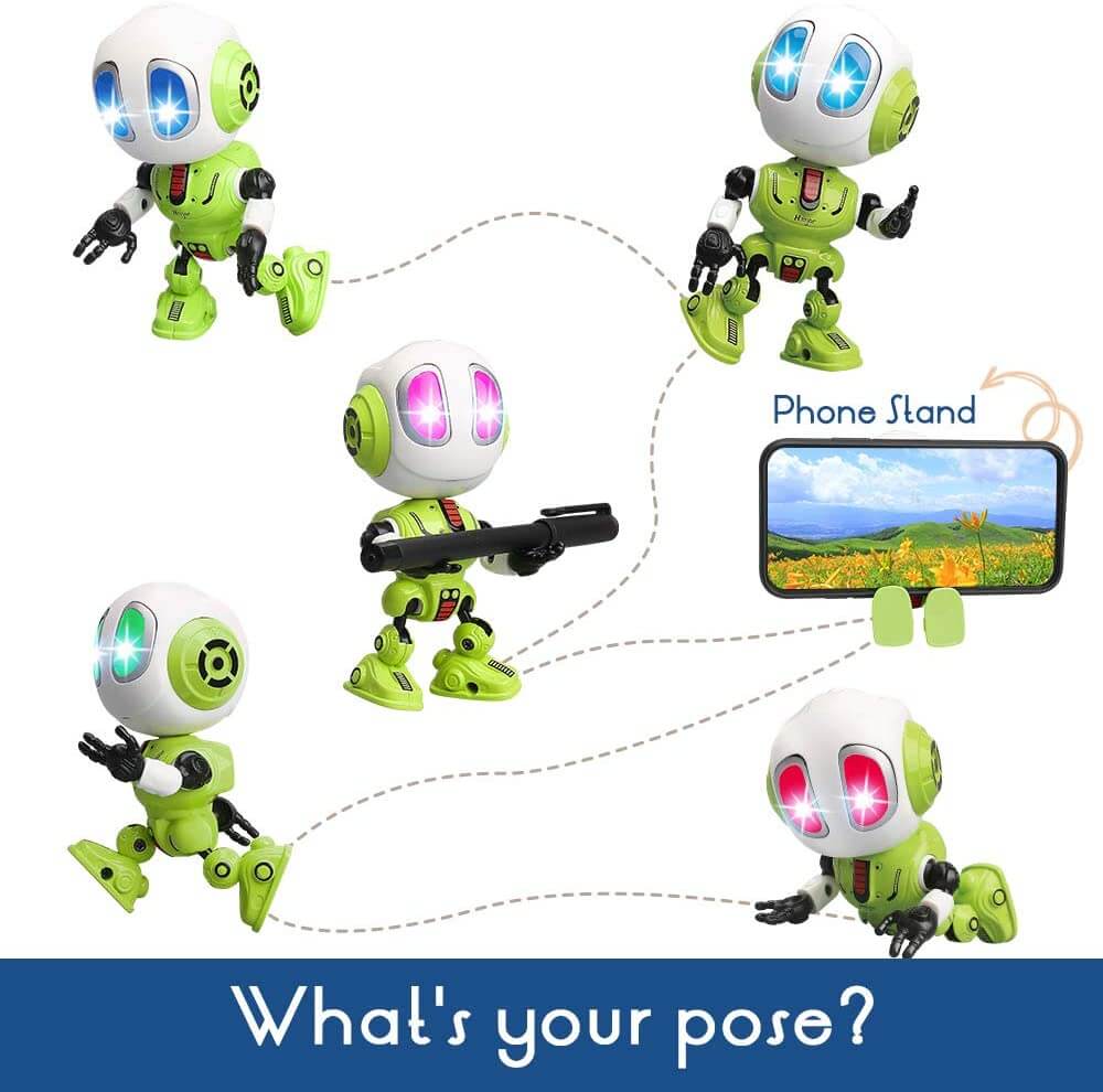 Interactive Voice Robot Intelligent Recording Alloy Gesture Touch Talking Robot Mini Electronic Doll - Image 9