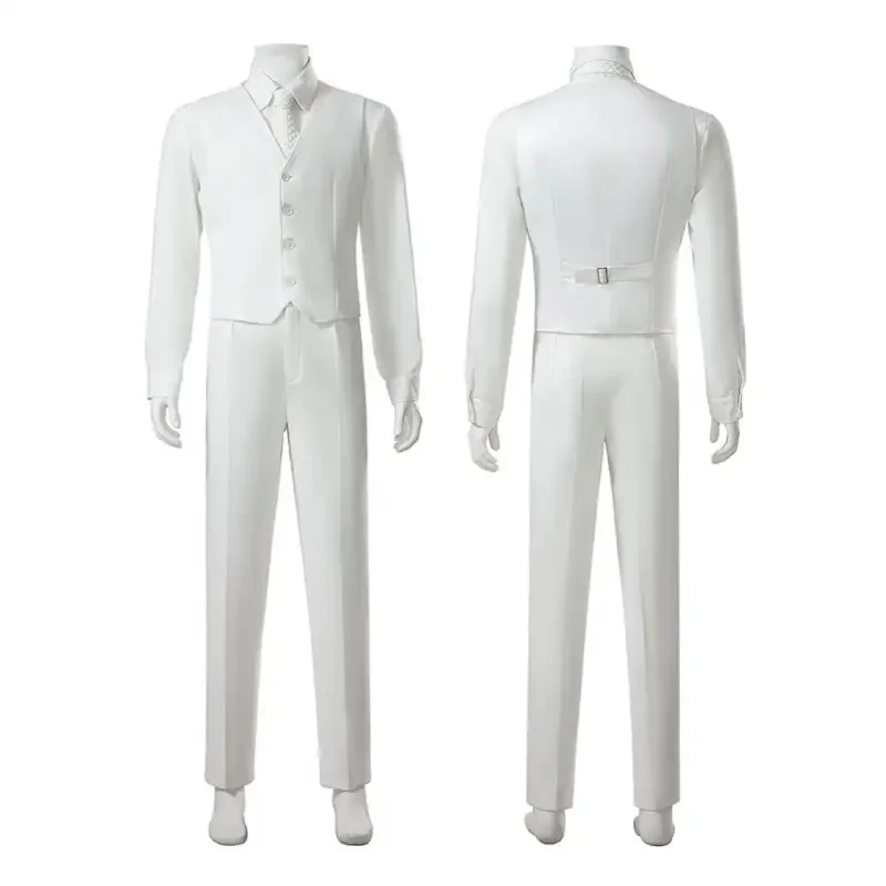 Joker 2 Arthur Fleck White Costume Joaquin Phoenix Suit Adult Halloween Outfit - Image 2