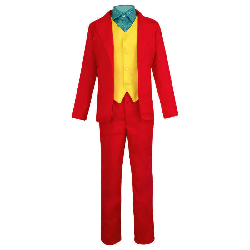 Joker Costume Kids Adult Arthur Fleck Halloween Uniform Full Set Joker Red Cosplay Outfit - Image 7