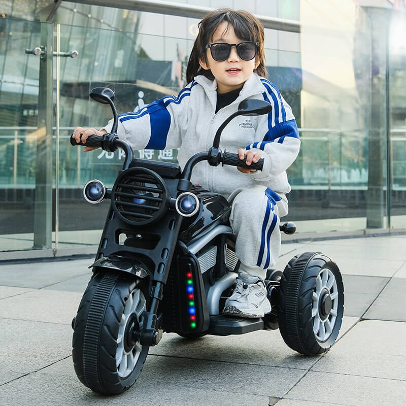 Kids 3-wheel Ride on Car 6V Electric Motorcycle Bluetooth Early Education Car - Image 4