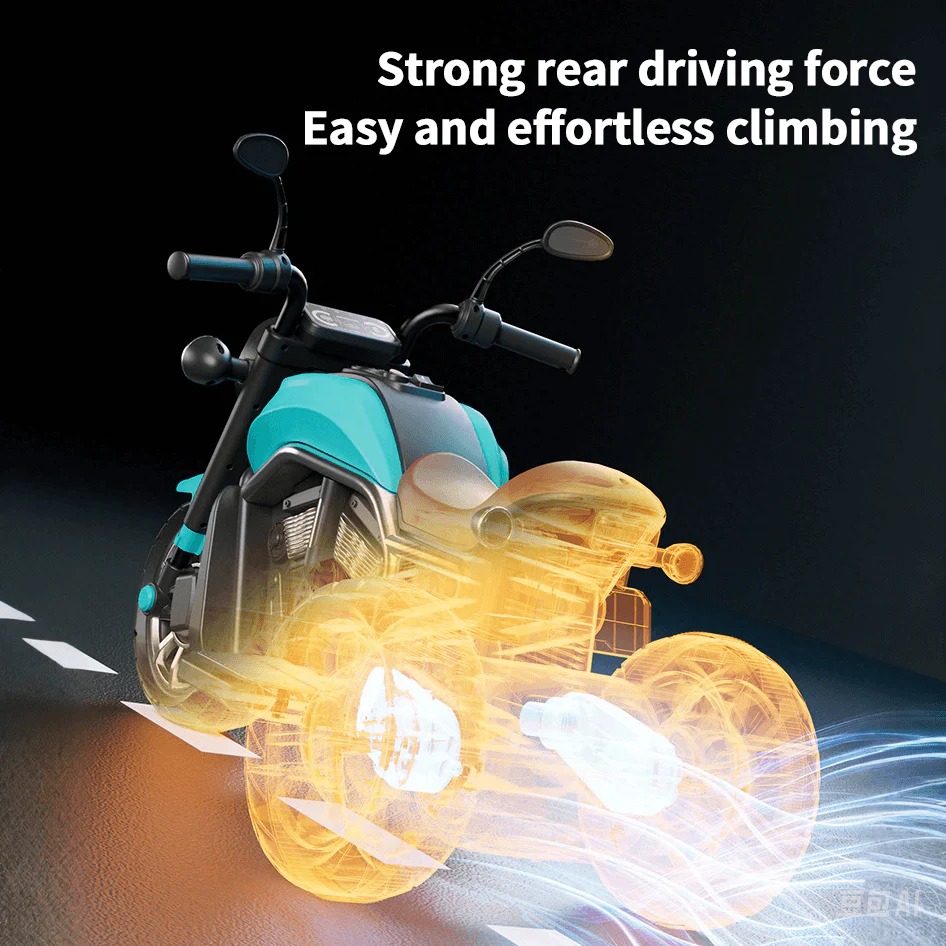 Kids 3-wheel Ride on Car 6V Electric Motorcycle Bluetooth Early Education Car - Image 5