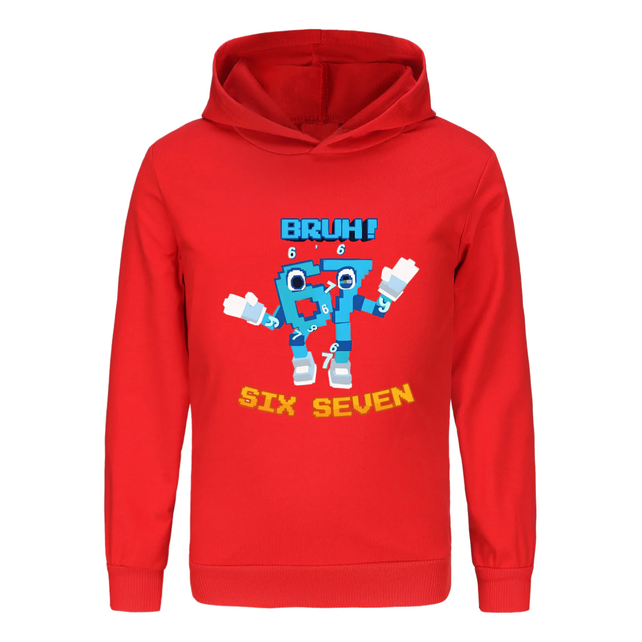 Kids 67 in Steal A Brainrot Costume Cotton Hoodie and Pants Suit Funny Six-Seven Meme Outfit - Image 15