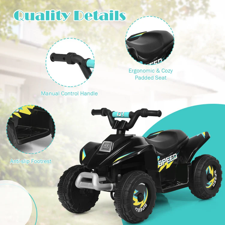 Kids 6V Ride On ATV Electric Childs Ride-on Car Toy Anti-rollover Ride On Quad For Boys Girls - Image 7