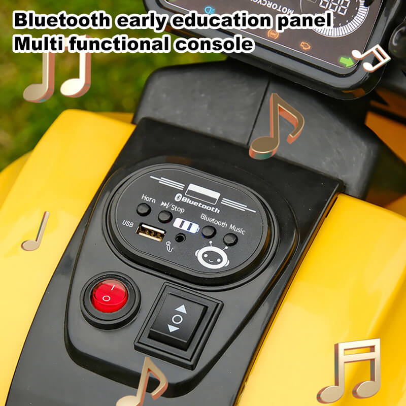 Kids 6V Ride on Car Electric Motorcycle Rechargeable 3-wheeled Car with Music Light - Image 7