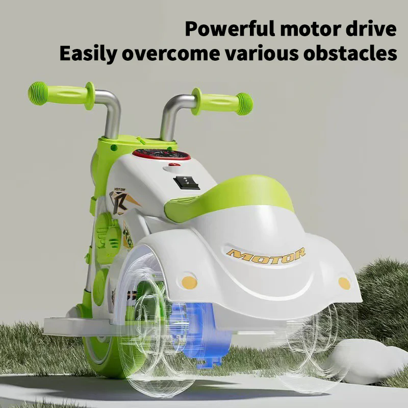 Kids 6V Ride on Motorcycle 3-wheel Electric Car Battery Power with Music and Light - Image 7