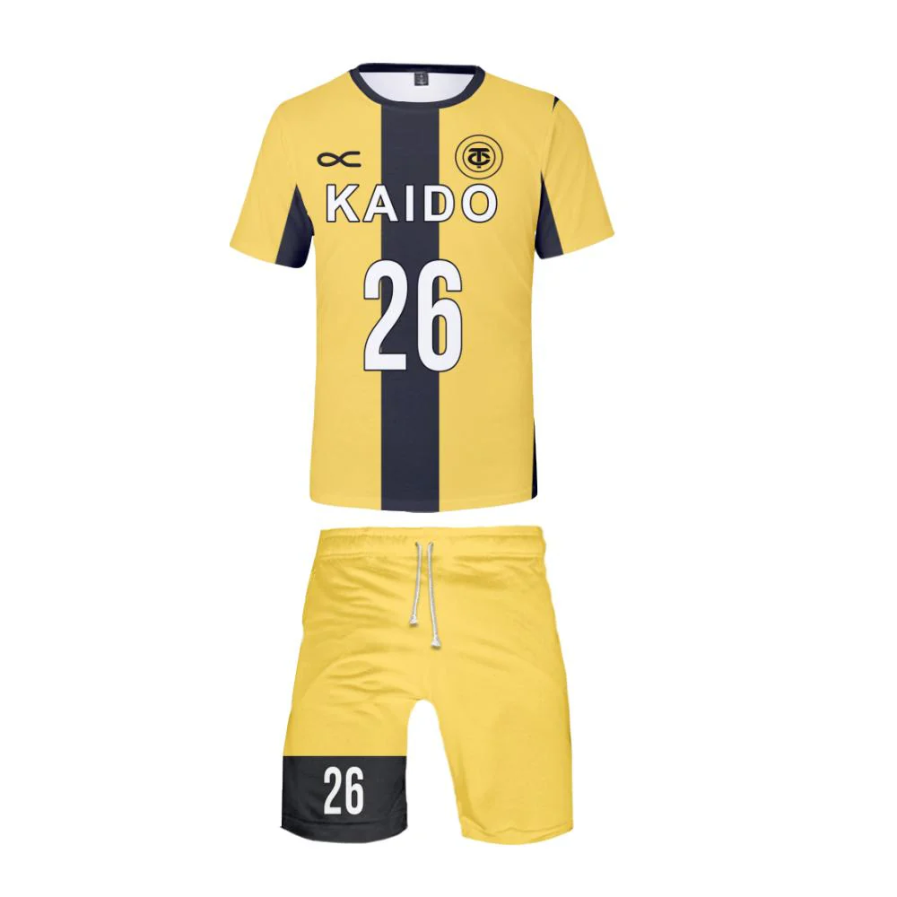 Plus Size Soccer Jerseys T-shirt Shorts 2pcs Suit Sport Uniform Set for Cosplay - Image 4